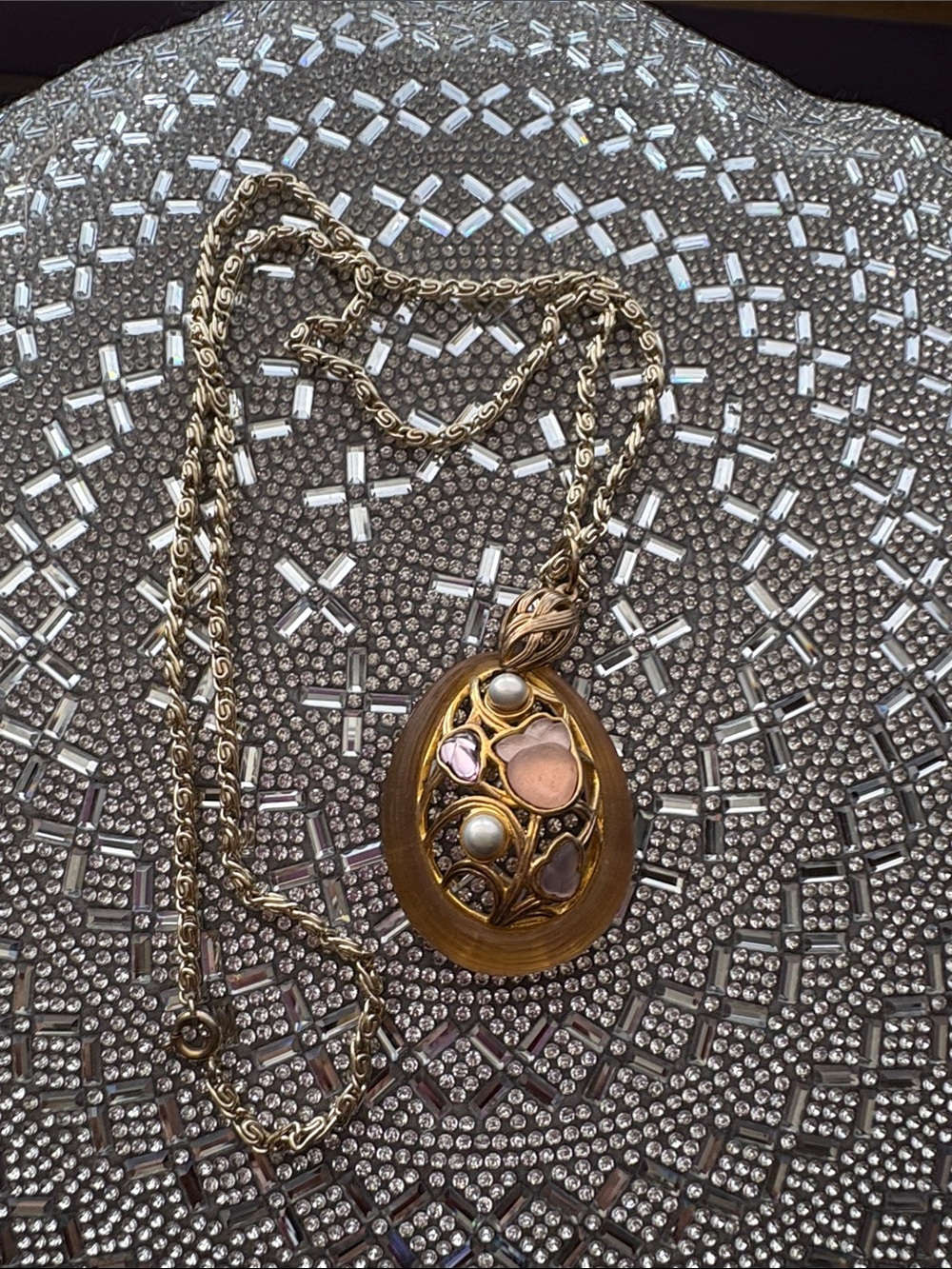 Alexis Bittar stunning pendant on 24” chain!